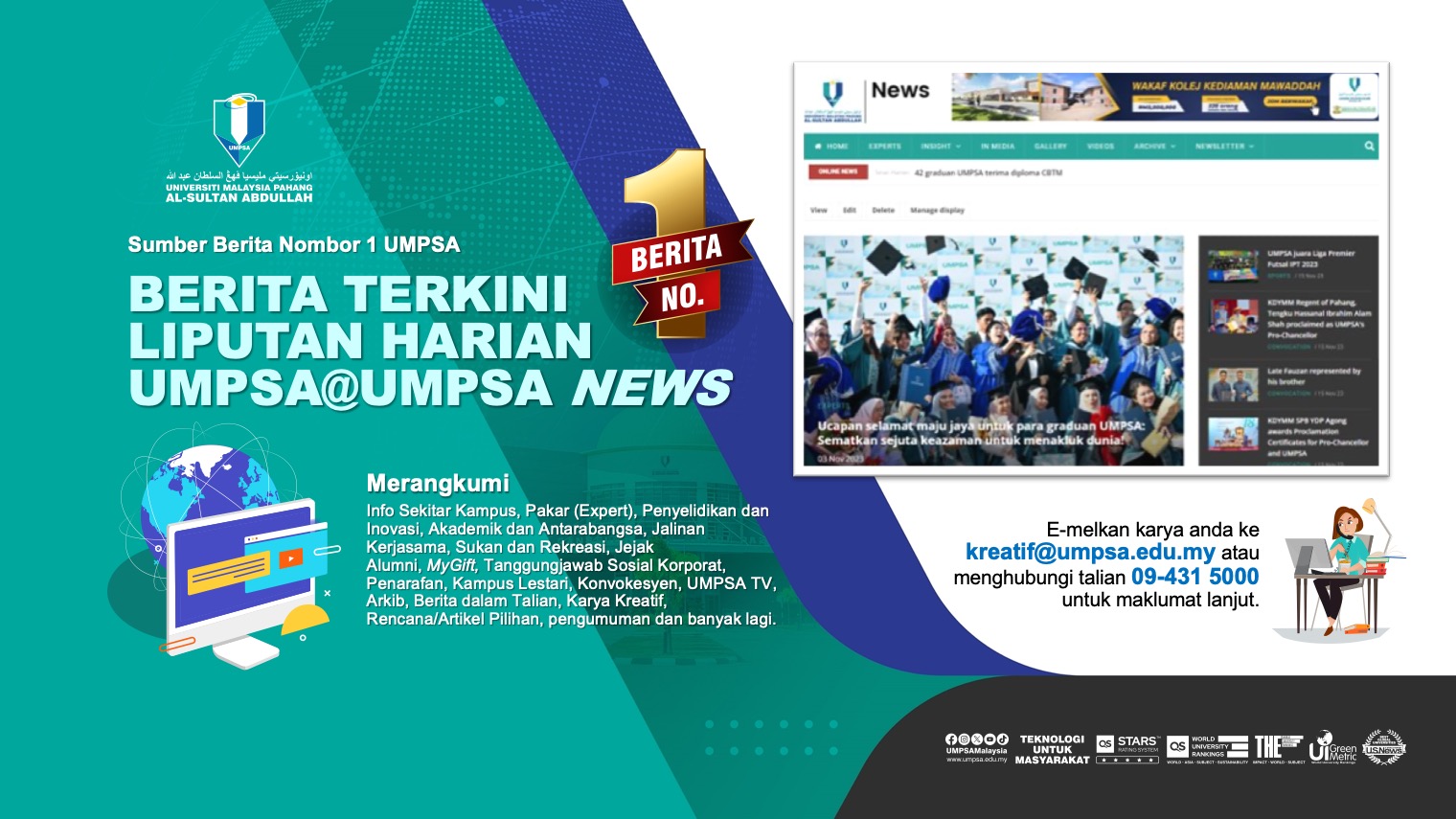 UMPSA Frontpage Official Portal UMPSA Universiti Malaysia Pahang Al Sultan Abdullah Malaysia University Public University in Pahang